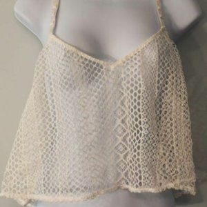 VS nwt mesh crop top swimsuit cover Large